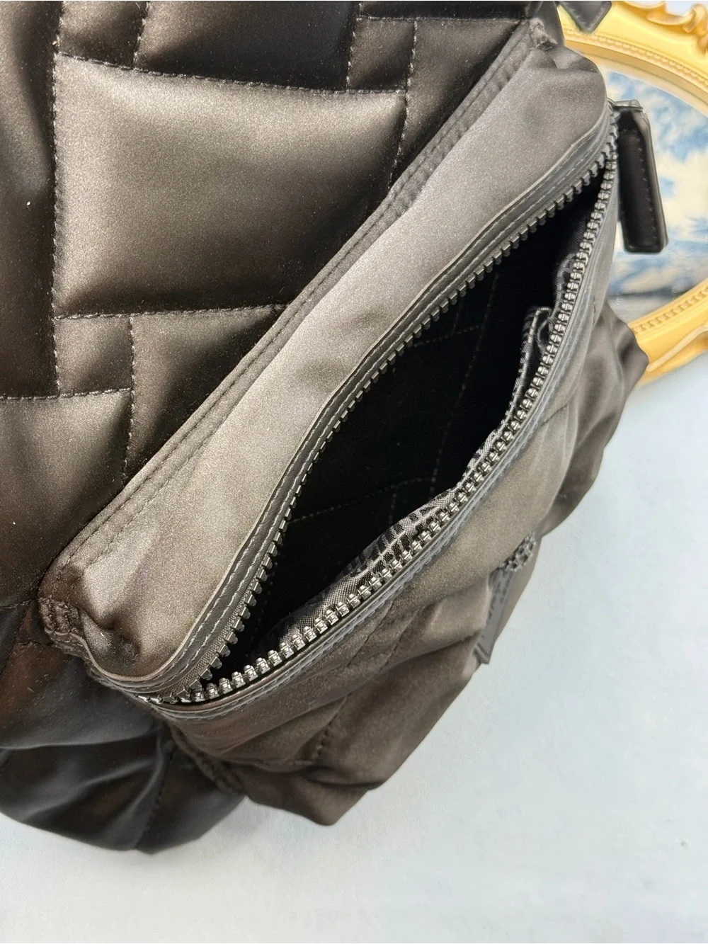 🆕 KURT GEIGER LONDON 🧿 NWOT Recycled Nylon Drench Zip Backpack, Black Nylon